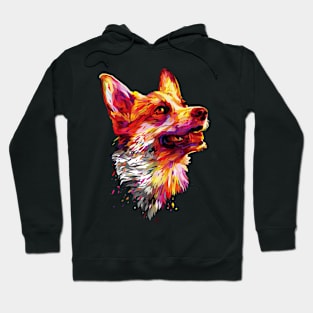 Corgi Dog Abstract Hoodie